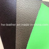 Embossed Lychee PU Leather for Sofa Furniture Office Chair Hw-1025