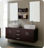 Dual Basin Bathroom Cabinet with Two Person Usage