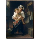 Wholesale High Quality Decoration Oil Painting, Home Decoration Painting, Art Painting (Young Mother Gazing at Her Child)