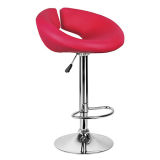 Red Color Upholstered PU Leather Home Bar Chairs (FS-T6081)