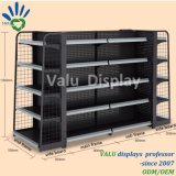 High Quality Metal Gondola Display Rack Supermarket Shelf (VMS908)