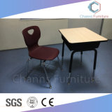 Useful School Furniture Height Adjustable Student Desk with Chair (CAS-SD1801)
