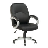 Medium Back PU Adjustable Rotary Executive Office Manager Chair (FS-8746)