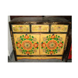 Antique Furniture Chinese Painted Wooden Cabinet Lwb431