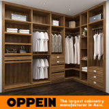 Oppein Modern Melamine Wood Walk-in Closet Wardrobe with Mirror (YG16-M07)