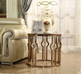 Eurpean Design Dining Room Furniture Rose Golden Side Table