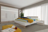Hot Sell Modern Wooden Bedroom Furniture Set with Wardrobe (HF-EY08031)