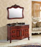 2017 Solid Oak Wood Bathroom Vanity Cabinet