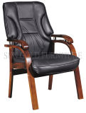 Middle Back PU Wooden Office Chair (SZ-1003)