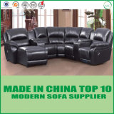 Leisure Elegant Home Furniture Cinema Corner Recliner Leather Sofa