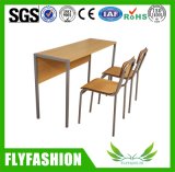 Wooden School Table Chair with Apron Classroom Furniture