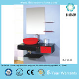 Fashionable Glass Basin/Glass Washing Basin with Mirror (BLS-2111)
