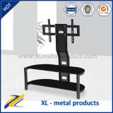 Glass TV Stand with Bracket TV Holder