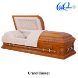 Alibaba Wholesale Top Quality Adult Velvet Oak Coffin and Casket