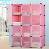 DIY Closet Organizer Wardrobe Storage Cabinet 12 Cube with Doors Bedroom