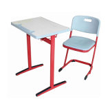 Customized School Furniuture Wooden School Desk and Plastic Chair