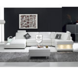 Korean Modern Sectional White Leather U Sofa