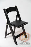 Black Color Wooden Folding Party Chair