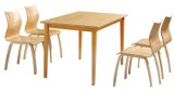 High End Quality Durable Guangzhou Solid Wood Canteen Dining Table