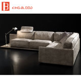 Modern Design Simple White Leather Sofa for Living Room Furniture