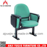 New Design Simple Auditorium Chair with Metal Armrest Yj1012