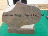 Multicolor Red Granite Book Style Tombstones for Cemetery