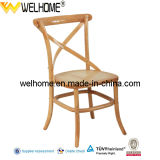 Natural Color Beech Wooden Cross Back Chair