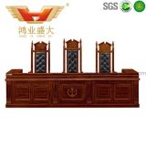 Government Supply Wood Veneer MDF High Quality Customized Court Furniture for Judge Table Chair