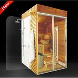 2015 New Design Wooden Far Infrared Steam Sauna Room (SR1K003)