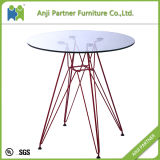 Round Top Customized Chromed Steel Base Cocktail Bar Table (Dale)
