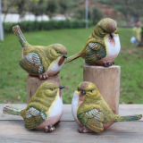 Garden Decor Home Decor Art Outdoor Artificial Bird Resin Bird 4 Pieces Statues
