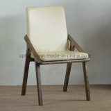 Modern White Wooden Restaurant Dining Chair with Leather (SP-EC654)