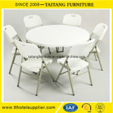White Plastic Dinner Table Chair Set on Sale