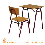 Students Metal Desk and Chair of Plywood for Education