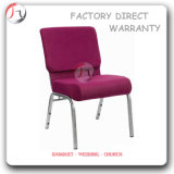 Dark Pink Rose Fabric Outdoor Church Platform Chair (JC-48)