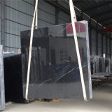 Cheapest Chinese Factory Price Black Marquina Marble Absolute Black Marble Price Luxury Decorated Black Marble with White