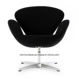 Modern Living Room Hotel Furniture Wool Fabric Swan Dining Leisure Chair Inspired by Arne Jacobsen