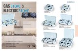 Stainless Steel Double Burner Gas Stove, Blue Fire