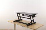 White Standing Desk, Ergonomic Gas Lifting Desk Setup, Uplift Desk