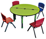 Popular Kid Furniture Wooden Round Kids Study Table for Sale