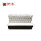Restaurant Button Tufted Leather Booths Bench Seat Sofa (FOH-18CTK02)