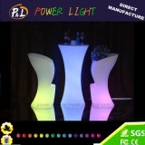 RGB Colorful Lighted Glowing Plastic LED Bar Stool