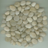 White Polished Natural Stone 1-0.5mm Small Cobblestone for Paving