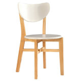 Contemporary Cafe Used Solid Wood White Dining Plank Chair (SP-EC769)