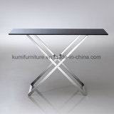 Glass Top Living Room Furniture Console Table
