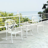 Top Quality New Design White Color Cast Aluminum Dining Set Using in Outdoor Garden (YT915)