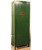 Antique Furniture Green Wooden Wardrobe (LWA400)