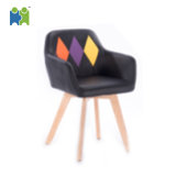 Home Wooden Legs PU Leather Chair (BOYCE-A)