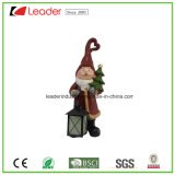 Christmas Decorative Polyresin Santa Statue with a Tree for Home Decoration