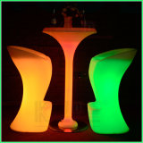 Plastic Bar Chair Stool RGB Glowing Furniture